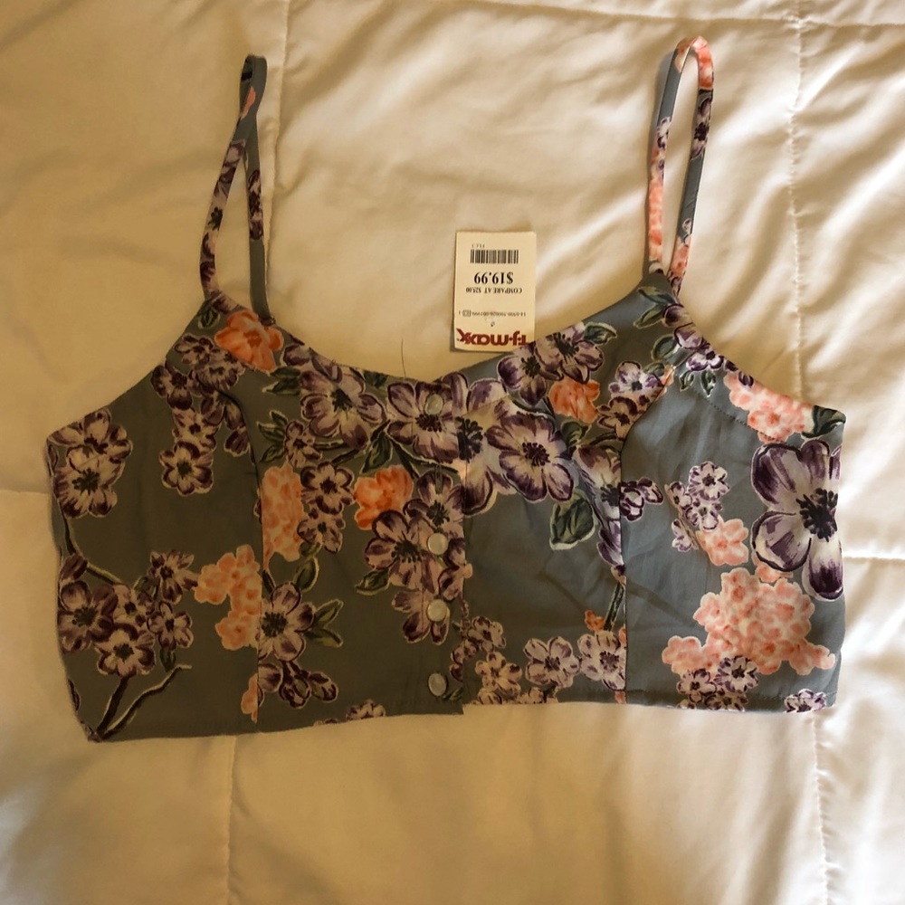 Floral crop top